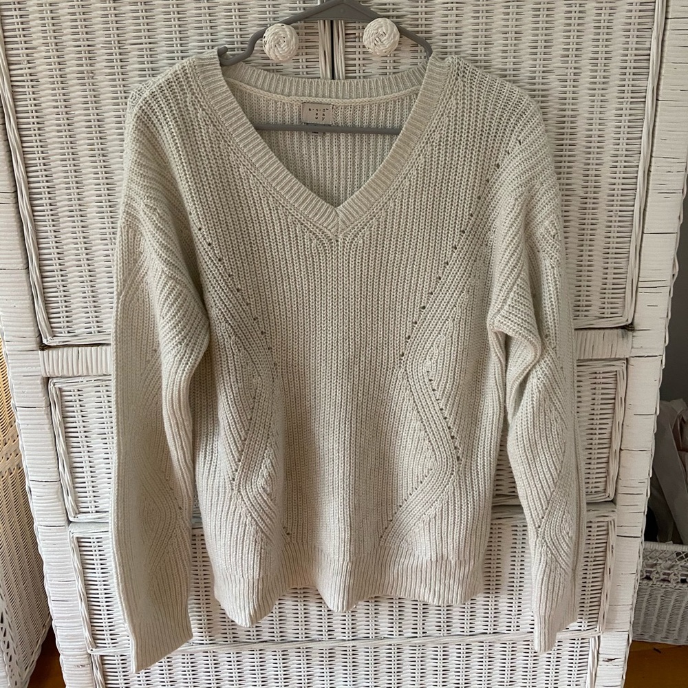 Cozy white sweater